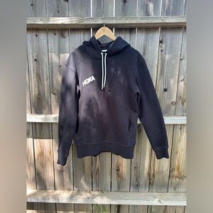 Hoka One Women’s Running Hoodie Like New Size Medium Black White Logo